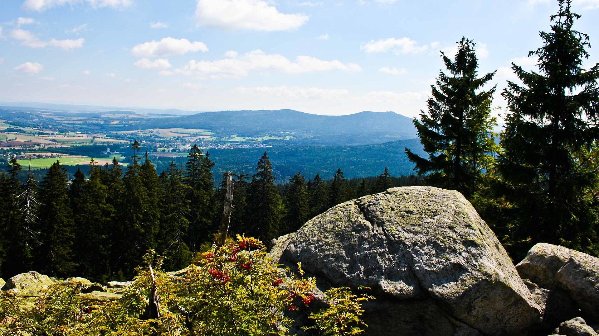 Landschaft des Fichtelgebirges Landschaft des Fichtelgebirges