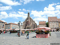 Der Hauptmarkt in Nürnberg Der Hauptmarkt in Nürnberg